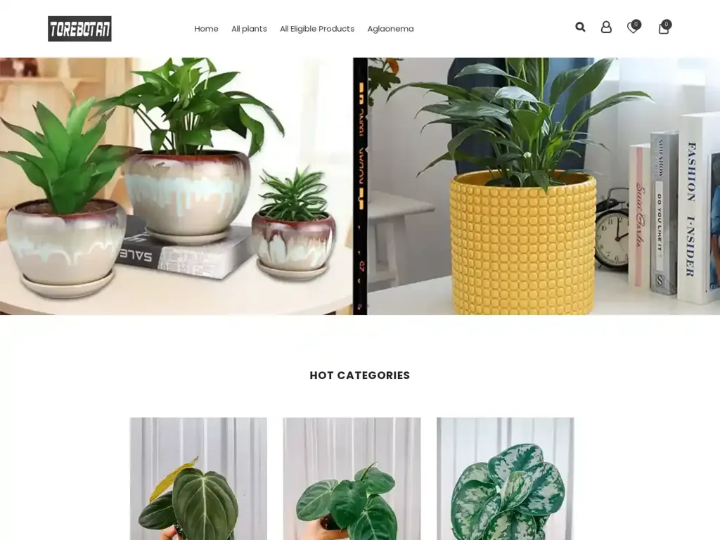 Screenshot of Storebotany.com taken on Wednesday the 10th of January 2024