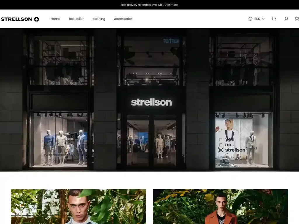 Screenshot of Strellsonshop.shop taken on Tuesday the 23rd of January 2024