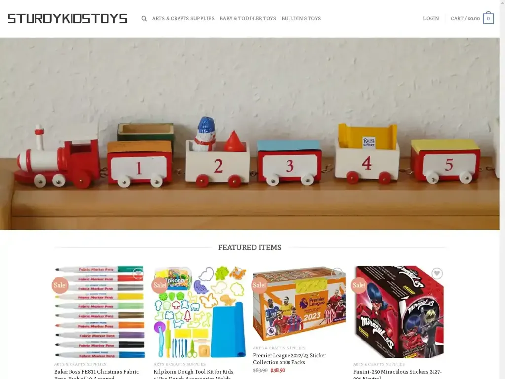 Screenshot of Sturdykidstoys.com taken on Wednesday the 26th of June 2024