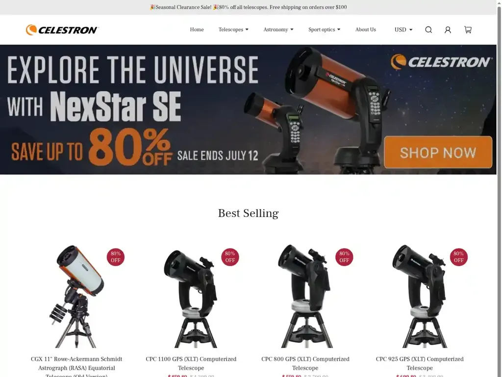 Screenshot of Summersaleus.shop taken on Thursday the 17th of July 2025