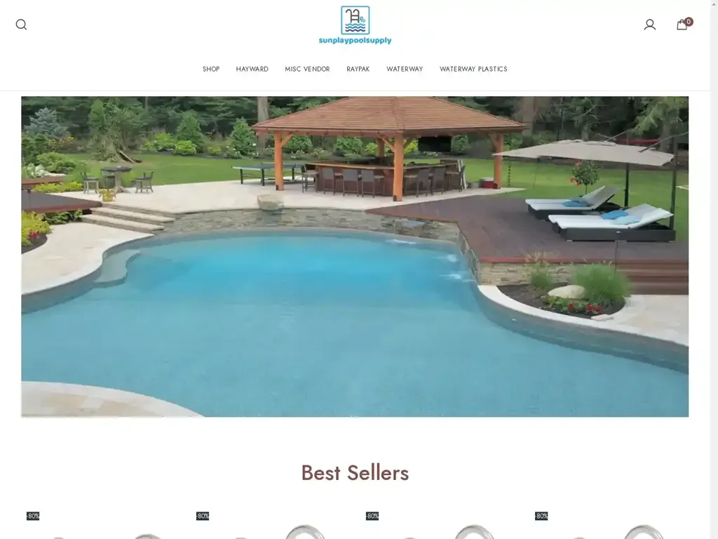 Screenshot of Sunplaypoolsupply.com taken on Monday the 10th of June 2024