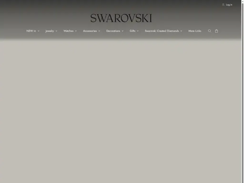 Screenshot of Swarovski-jp.com taken on Friday the 22nd of August 2025