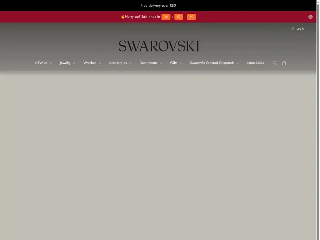 Screenshot of Swarovskiss-vip.com taken on Tuesday the 19th of August 2025