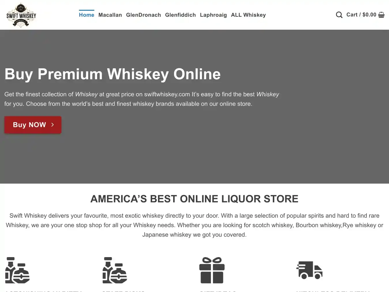 Swiftwhiskeysupply.com Fraudulent Whisky website.
