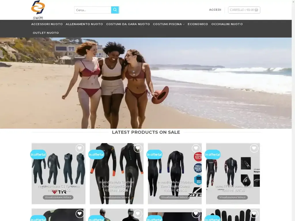 Screenshot of Swimvendita.com taken on Wednesday the 26th of June 2024