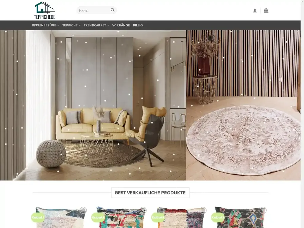 Screenshot of Teppichede.com taken on Sunday the 30th of June 2024