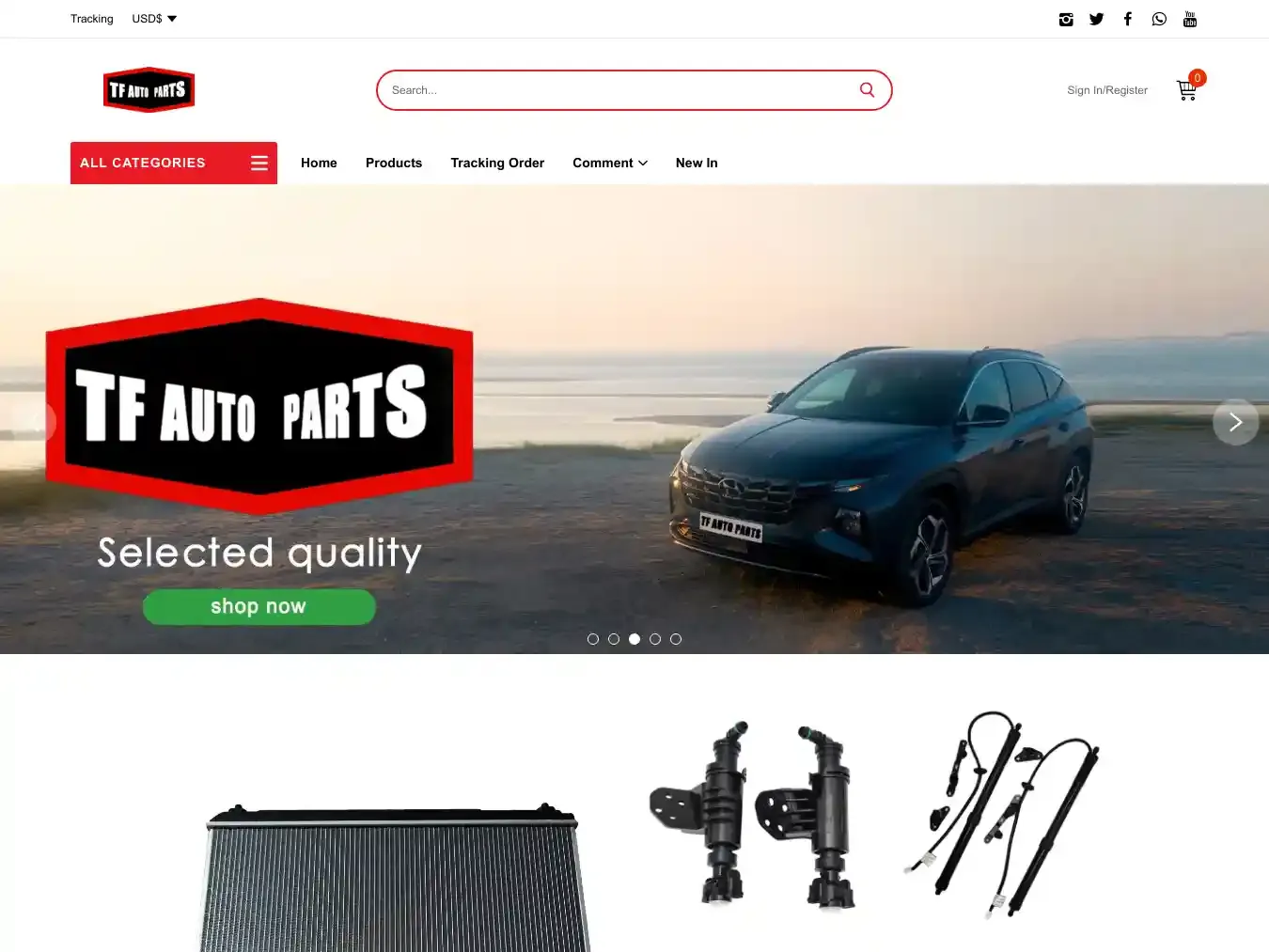 Tfautoparts.net Fraudulent Non-Delivery website.