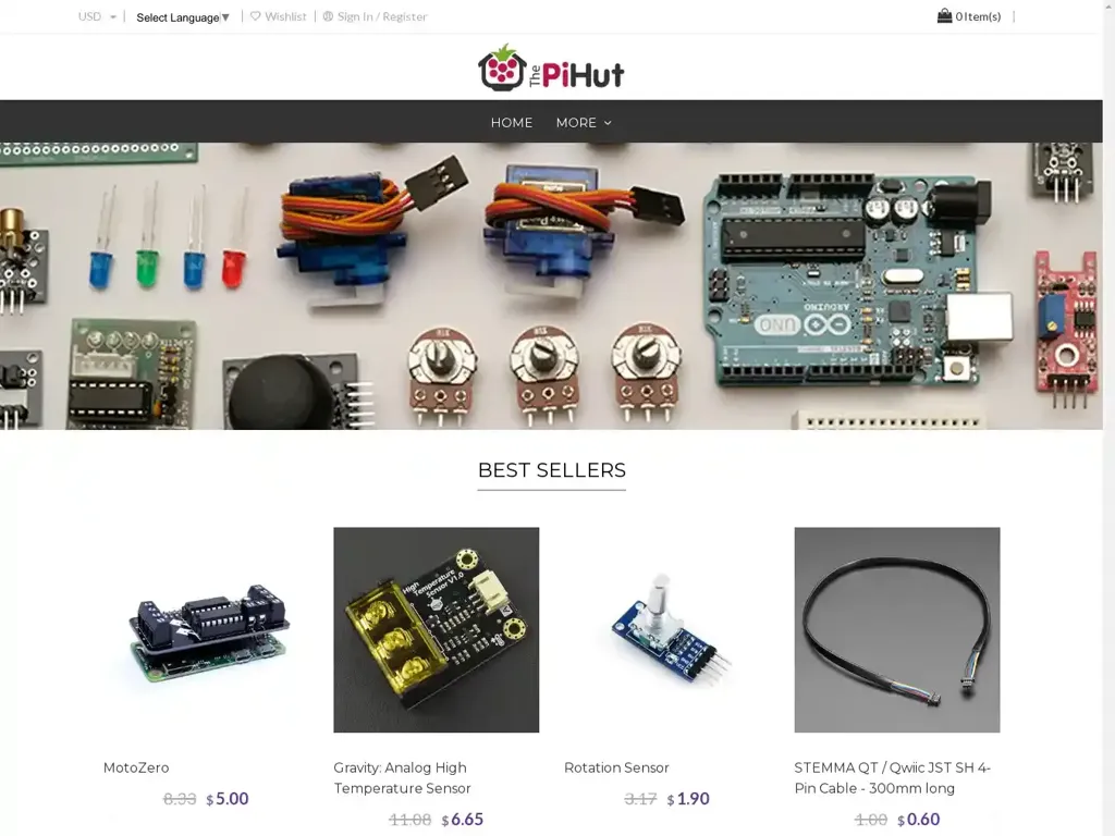 Screenshot of The-pihut.shop taken on Wednesday the 4th of December 2024