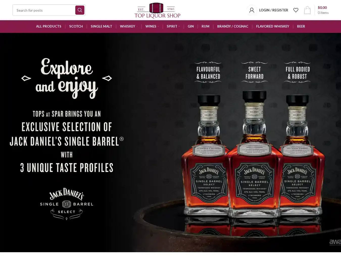 Topliquorshop.com Fraudulent Whisky website.