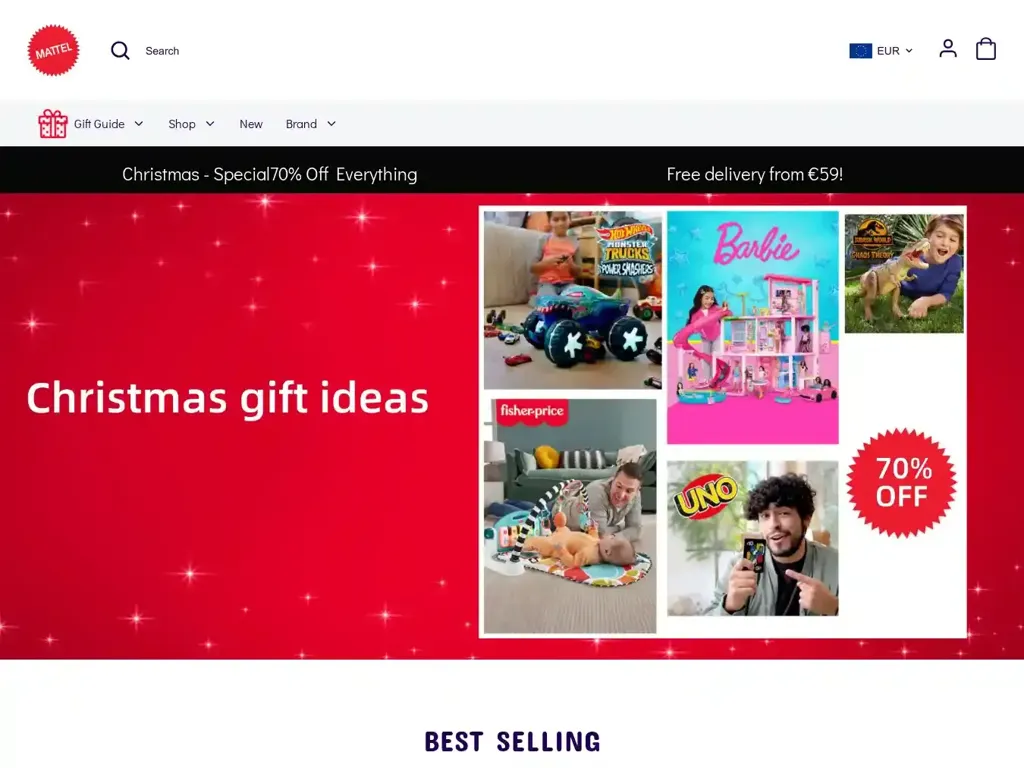 Screenshot of Toyspromotionsite.shop taken on Monday the 30th of December 2024