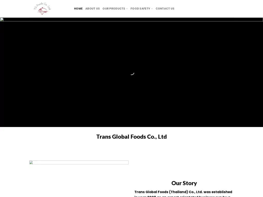Screenshot of Transglobalfoodscoltd.com taken on Friday the 5th of January 2024