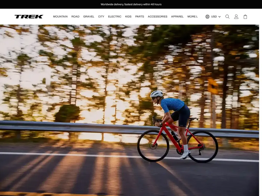 Screenshot of Trek-sale-us.shop taken on Thursday the 17th of July 2025