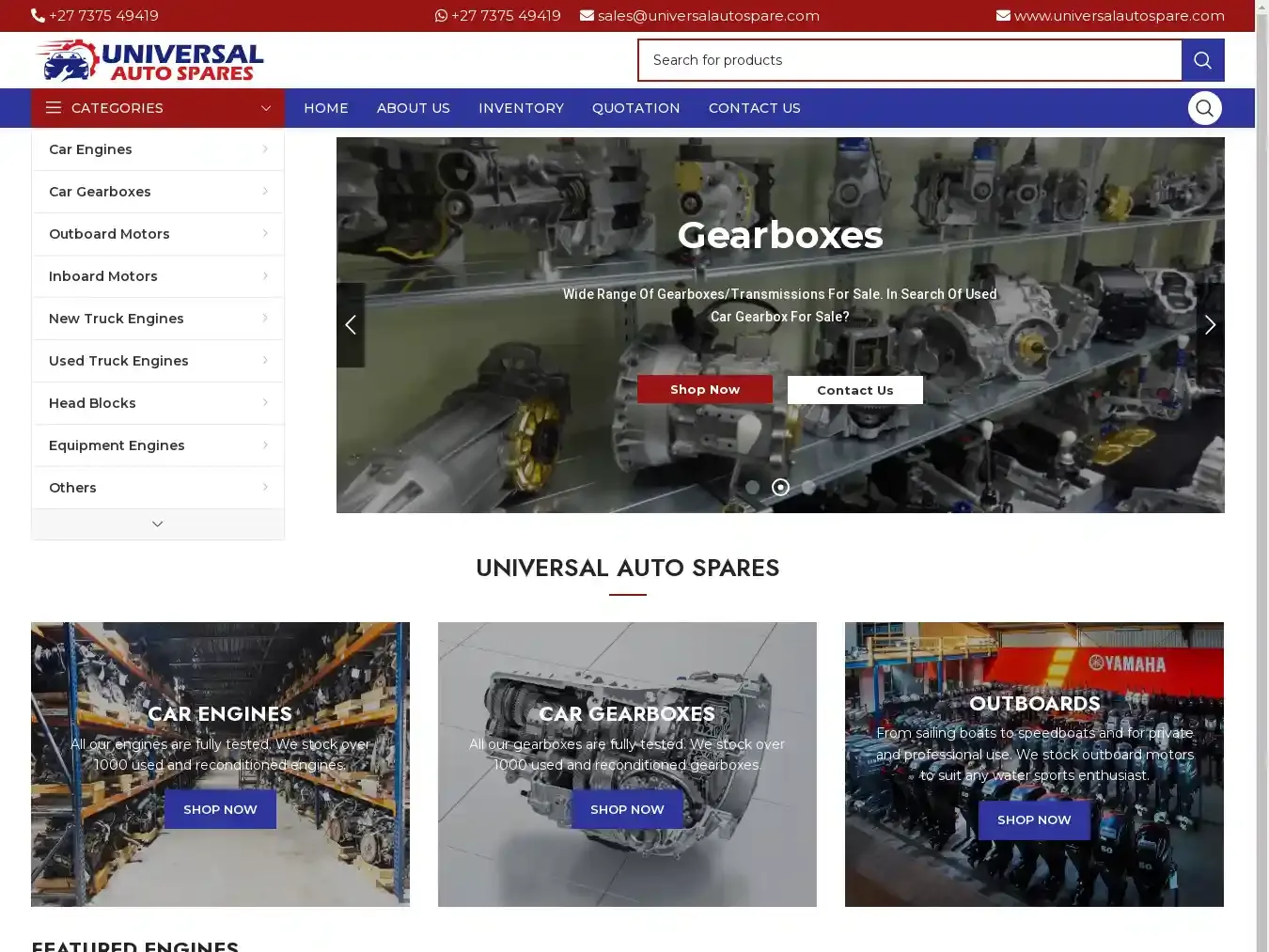 Universalautospare.com Fraudulent Automobile website.