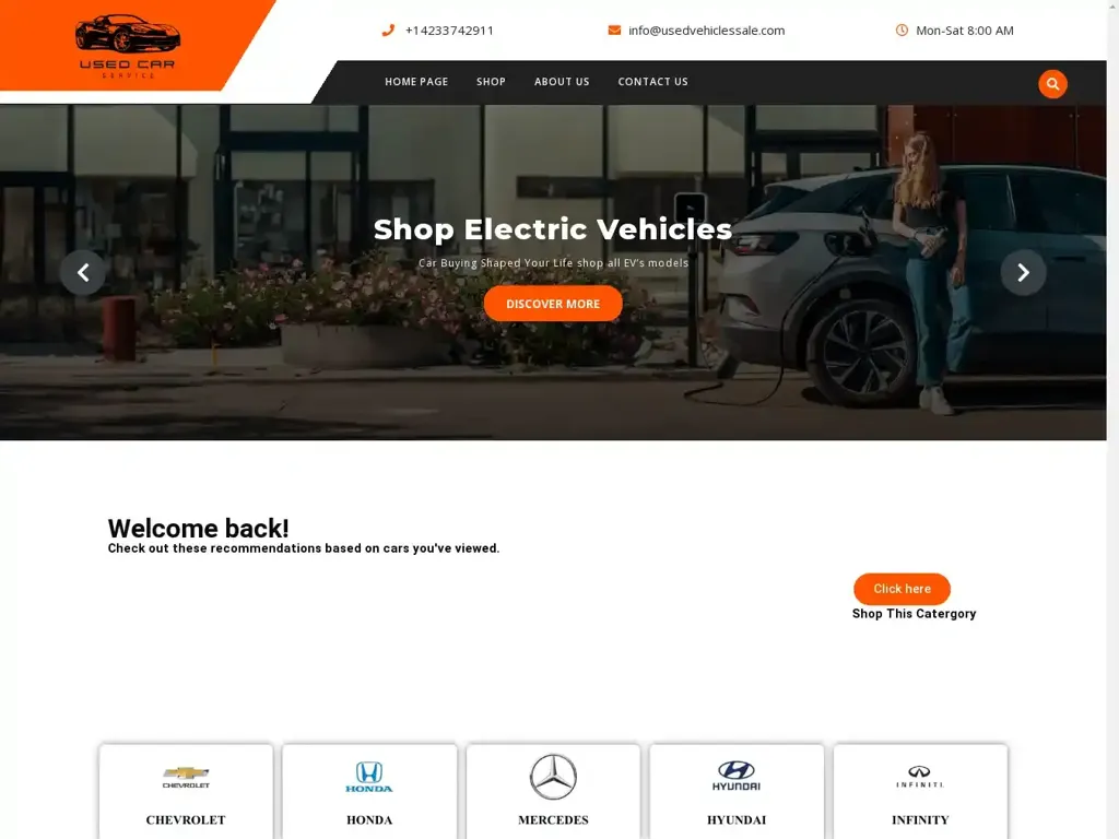 Screenshot of Usedvehiclessale.com taken on Tuesday the 3rd of December 2024