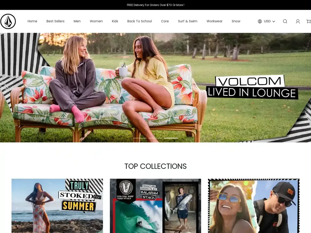 Screenshot of Volcomvip.com taken on Friday the 5th of April 2024
