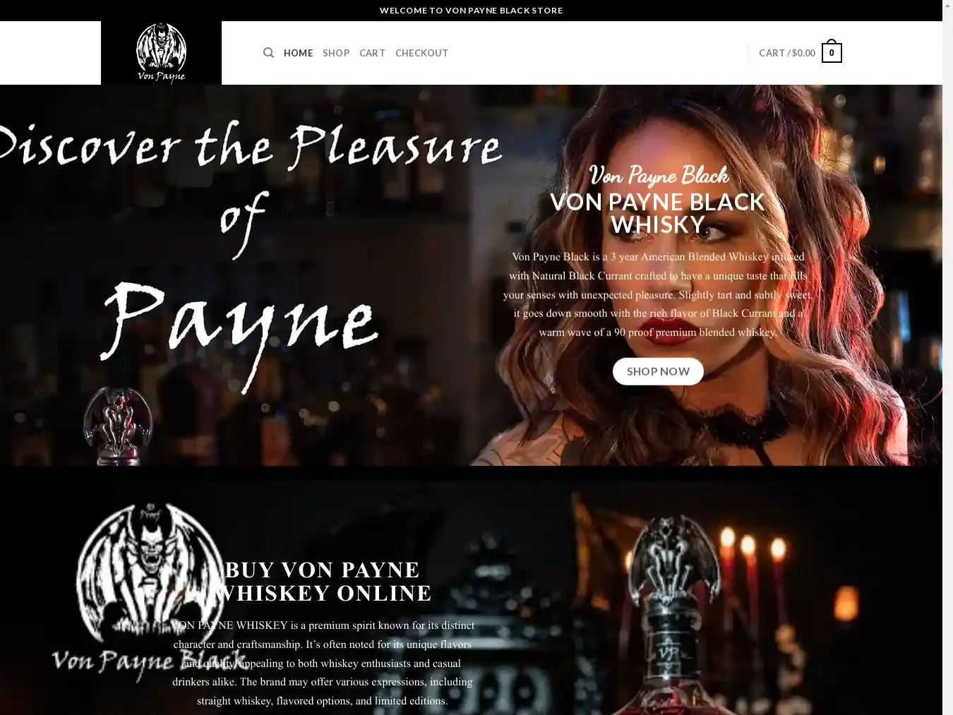 Vonpayneblackwhiskey.com Fraudulent Whisky website.