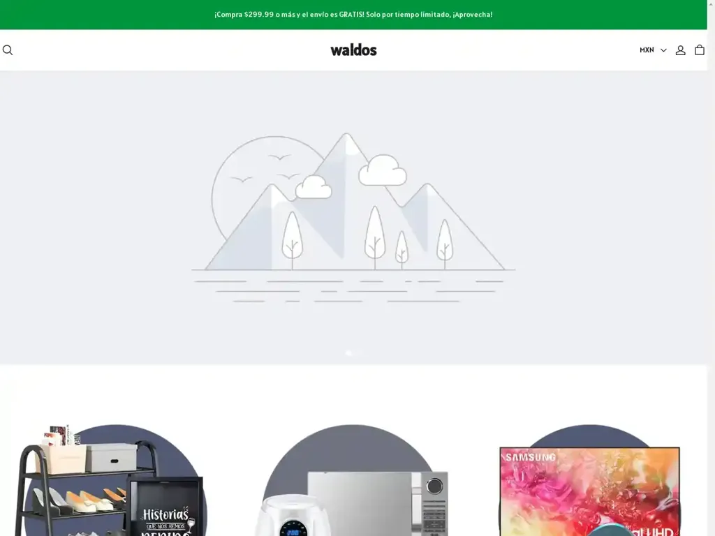 Screenshot of Waldos-mx.com taken on Thursday the 5th of September 2024