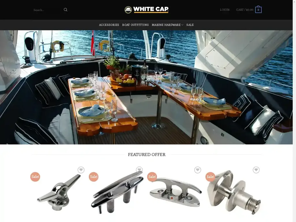 Screenshot of Whitecap-outdoor.com taken on Wednesday the 26th of June 2024