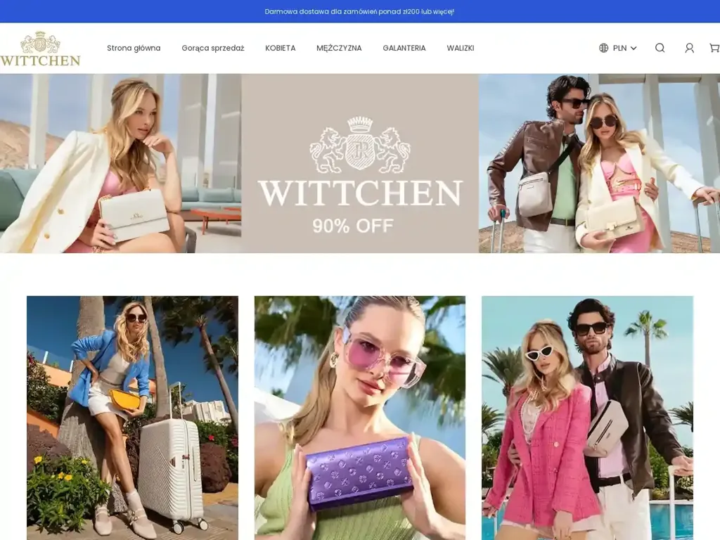 Screenshot of Wittchensalepl.shop taken on Sunday the 28th of April 2024