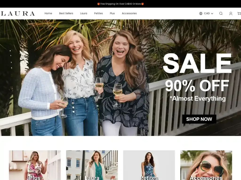 Screenshot of Womenclothingca.shop taken on Friday the 15th of March 2024