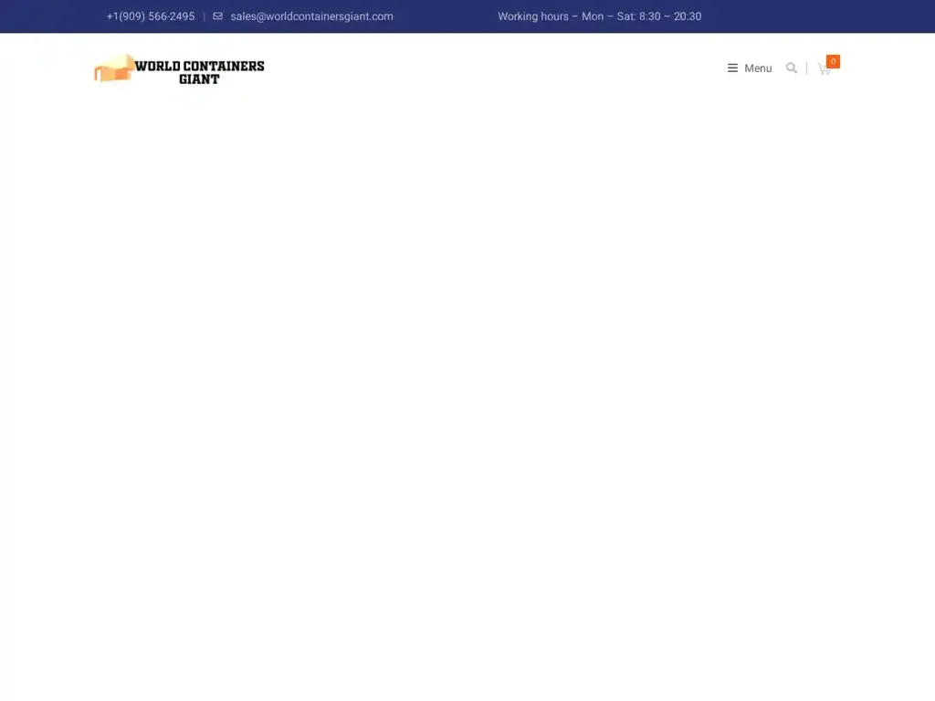 Screenshot of Worldcontainersgiant.com taken on Monday the 18th of March 2024