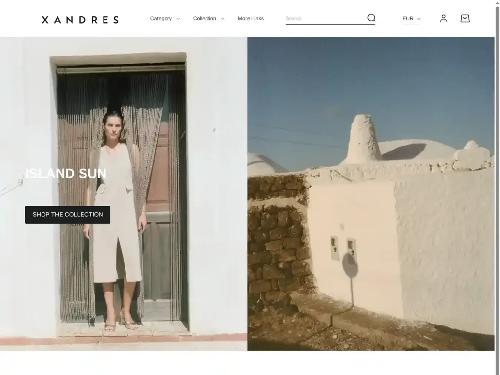 Screenshot of Xandres-hotsale.com taken on Saturday the 23rd of August 2025