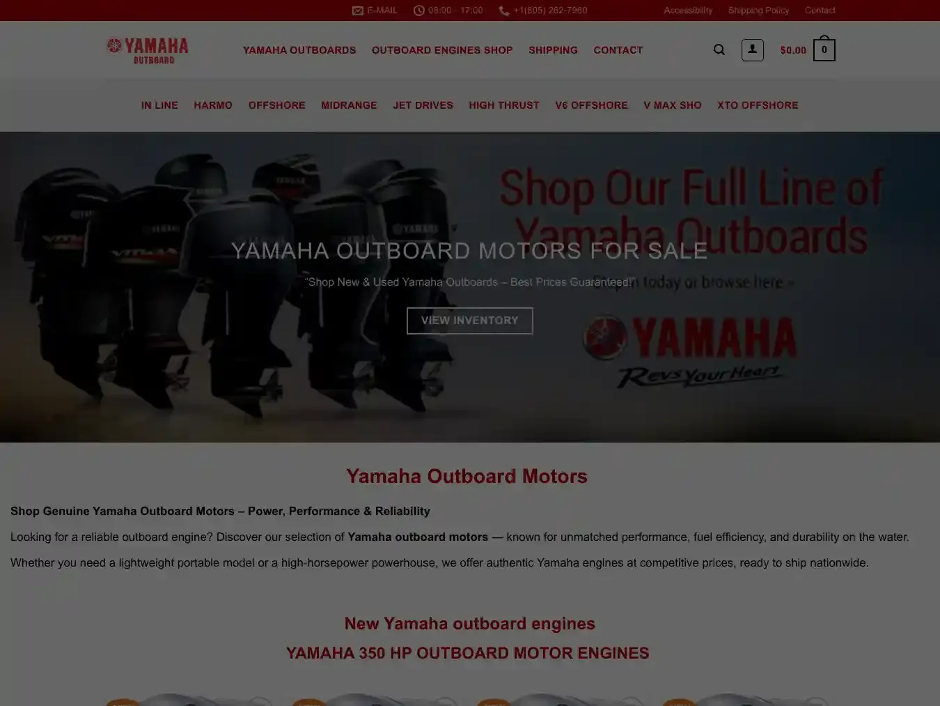 Yamahaoutboardsmotors.store Fraudulent Automobile website.