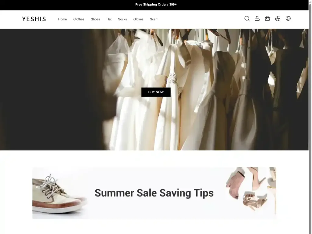 Screenshot of Yeshis.store taken on Thursday the 19th of June 2025