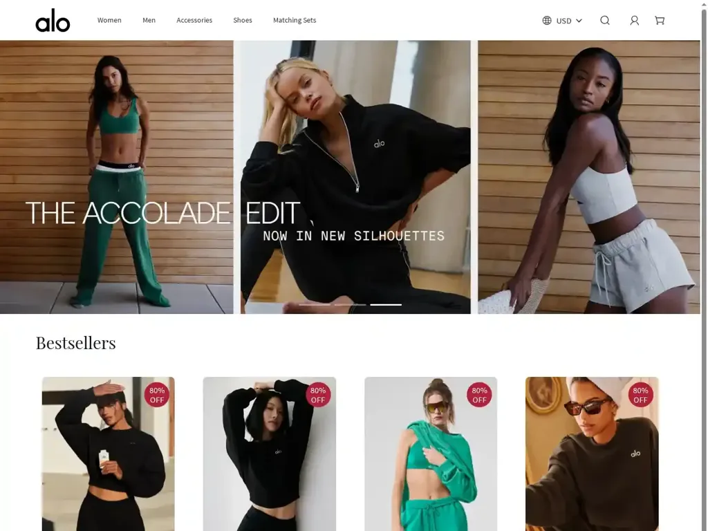 Screenshot of Yogasale-alo.shop taken on Tuesday the 27th of May 2025