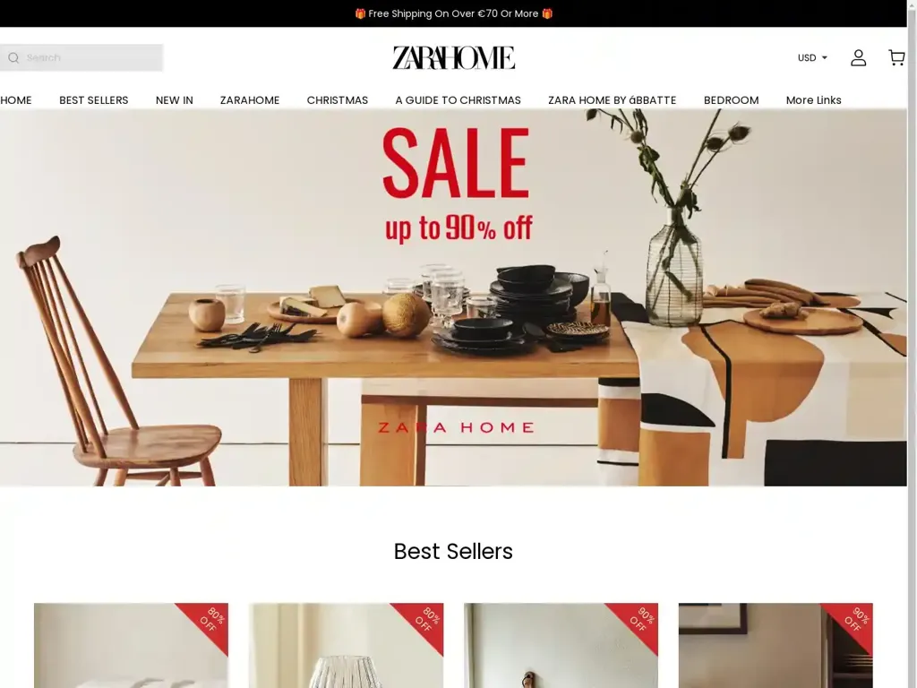 Screenshot of Zahomesale.shop taken on Monday the 30th of December 2024