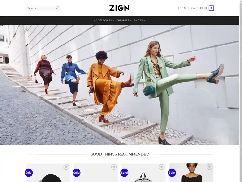 Screenshot of Zignfashion.com taken on Wednesday the 26th of June 2024