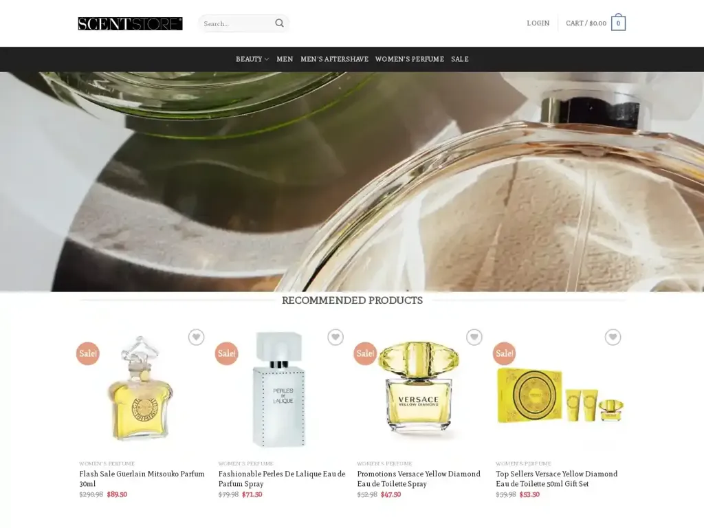 Screenshot of Zoneperfume.com taken on Tuesday the 9th of January 2024