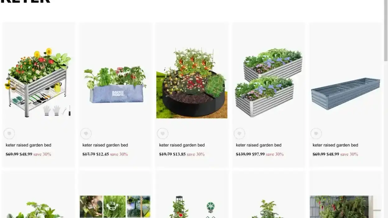 Screenshot of Non-Delivery scam website 80handcraftedgifts.shop