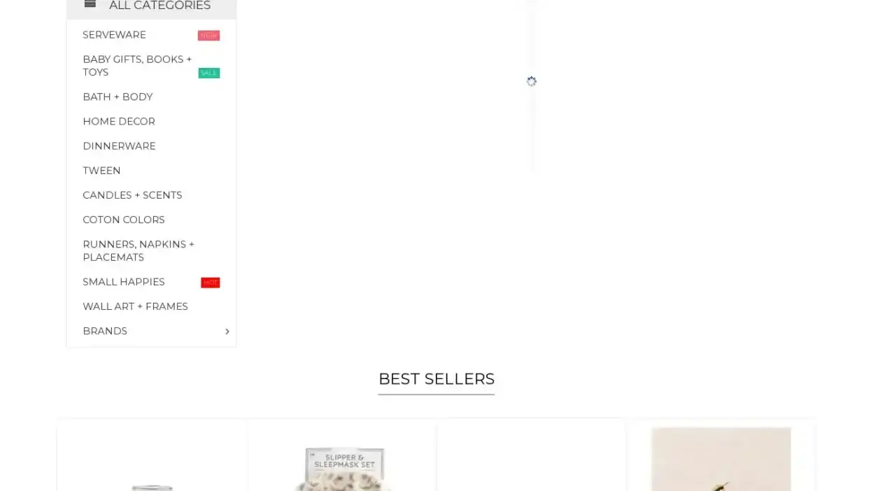 Screenshot of Non-Delivery scam website Accentshomeandgifts.shop
