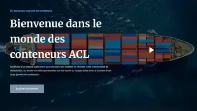 Screenshot of Non-Delivery scam website Aclogistiqueconteneur.com