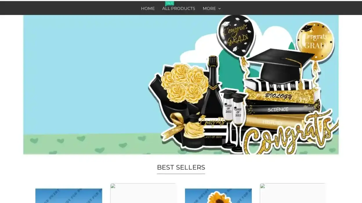 Screenshot of Non-Delivery scam website Acmeyardcards.shop