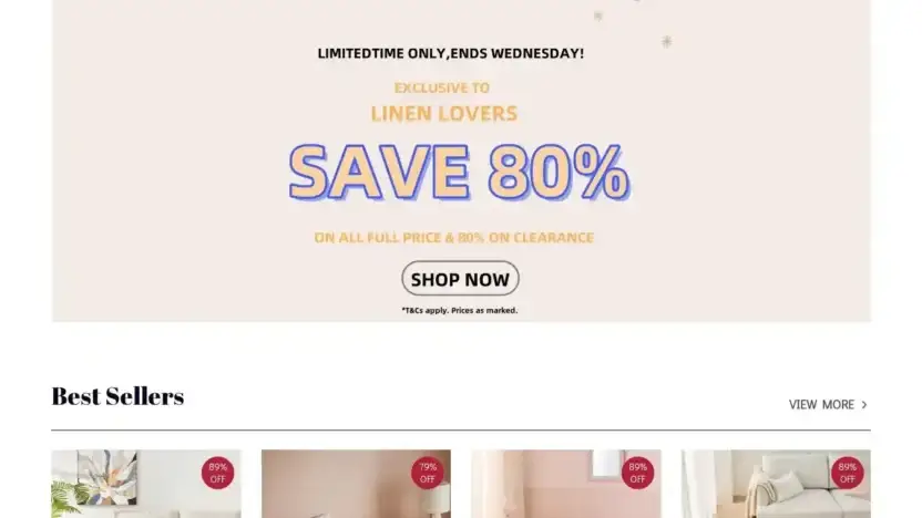 Screenshot of Non-Delivery scam website Adairssale-au.com