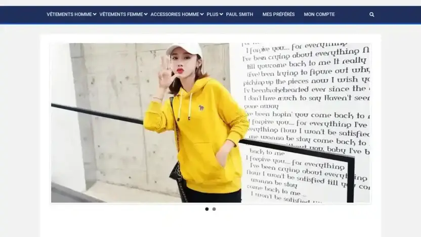 Screenshot of Non-Delivery scam website Adrienwing.com