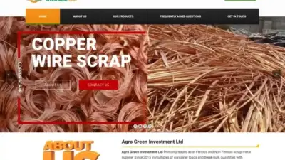 Screenshot of Commodity scam website Agrogreeninvestltd.com