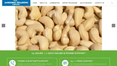 Screenshot of Non-Delivery scam website Agromictrading.com