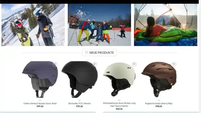 Screenshot of Non-Delivery scam website Aktivim-freien.com