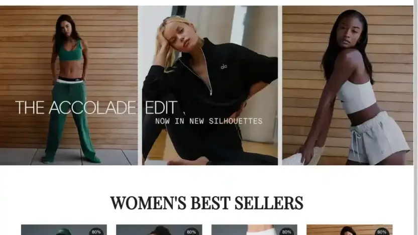 Screenshot of Non-Delivery scam website Alloyoga.shop