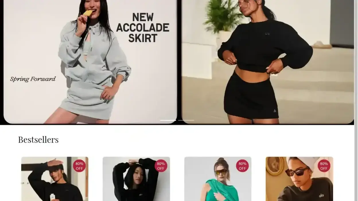 Screenshot of Non-Delivery scam website Aloyogasclub.com