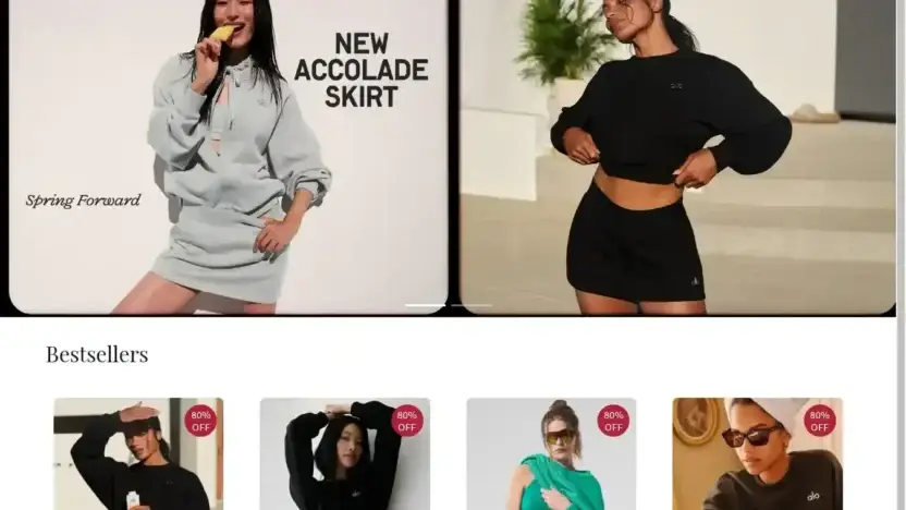 Screenshot of Non-Delivery scam website Aloyogasclub.com