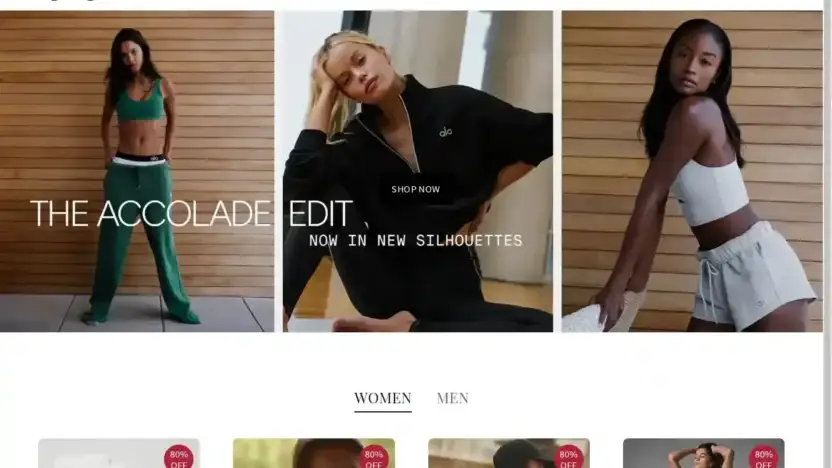 Screenshot of Non-Delivery scam website Aloyogaxh.shop