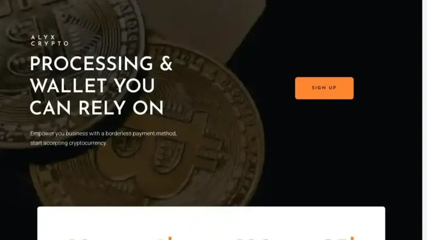 Screenshot of Non-Delivery scam website Alyx.global