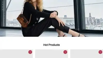 Screenshot of Fashion scam website Amceou.com