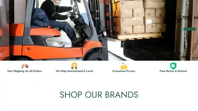 Screenshot of Liquidation scam website Americanwholesaleliquidation.com