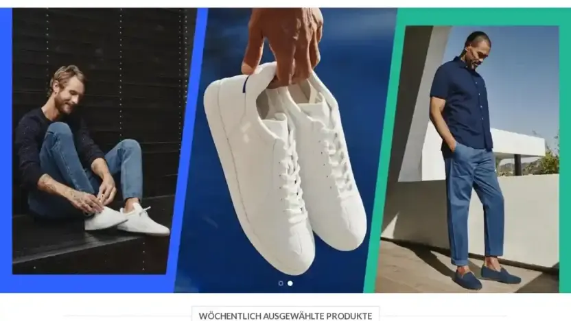 Screenshot of Fashion scam website Andreaschuhe.com