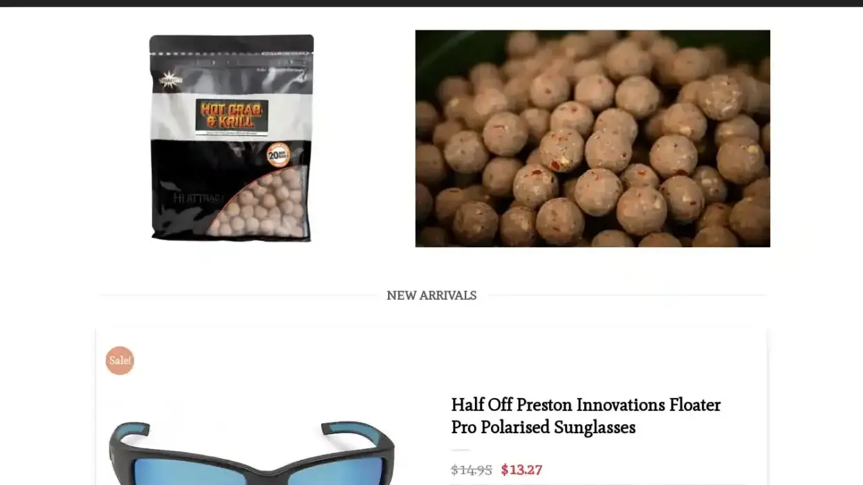 Screenshot of Sport scam website Anglinglead.com